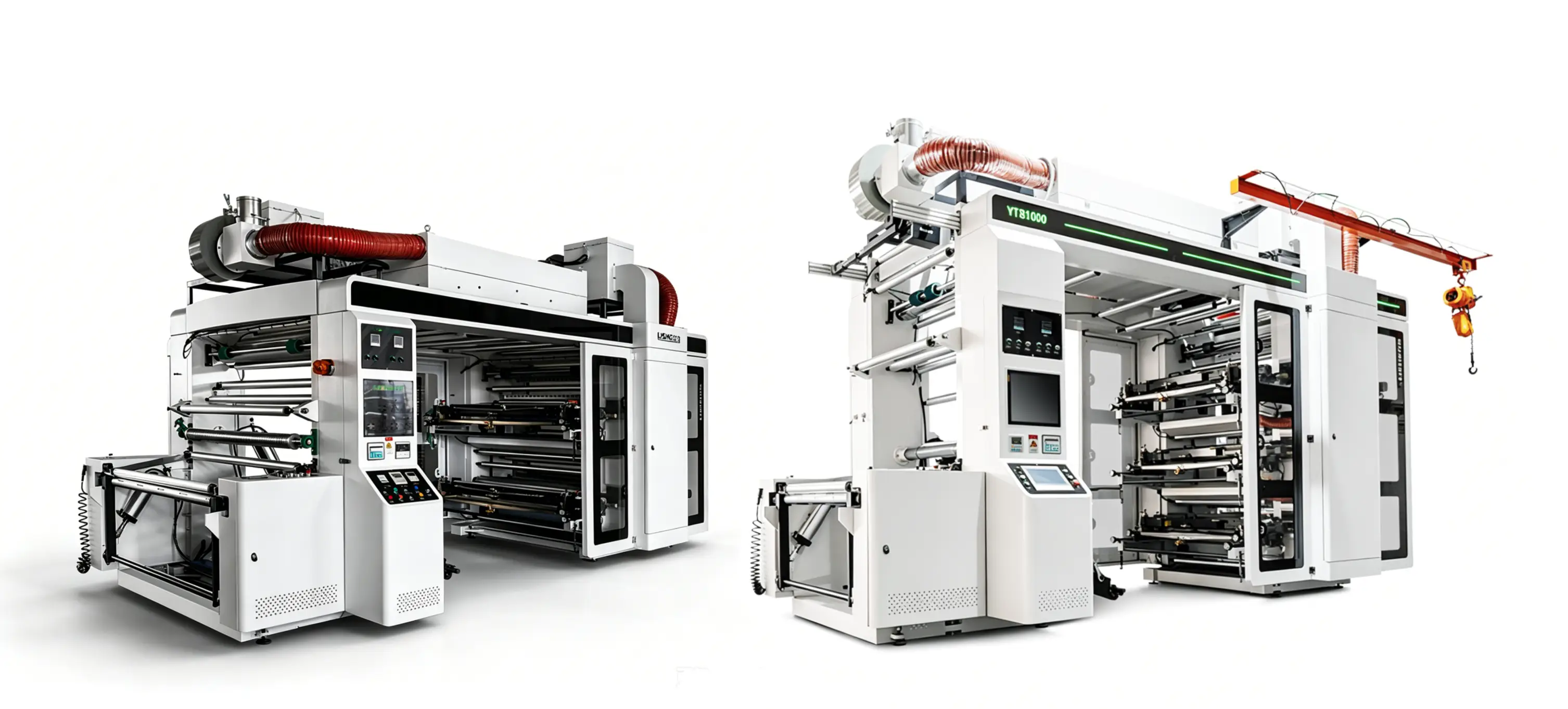 Servo-enhanced stack flexographic press — 4- and 6-color configurations